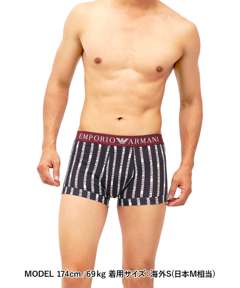 エンポリオ アルマーニ EMPORIO ARMANI ALL OVER LOGO メンズ ボクサーパンツ OUTLET SALE_F cts